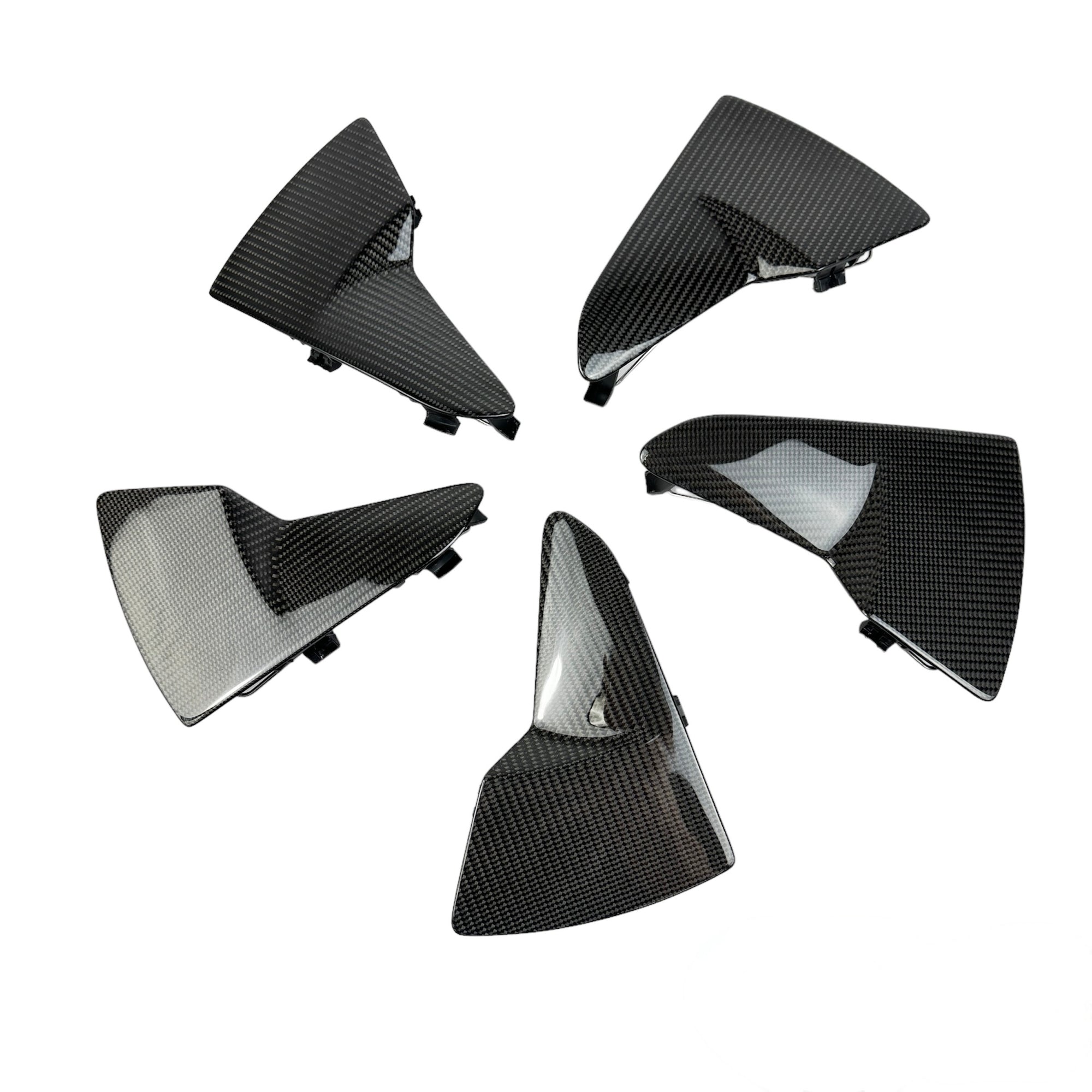2024+ | Model 3 Performance 20” Warp Wheel Carbon Fiber Inner Spoke Inserts - 20 Piece Kit