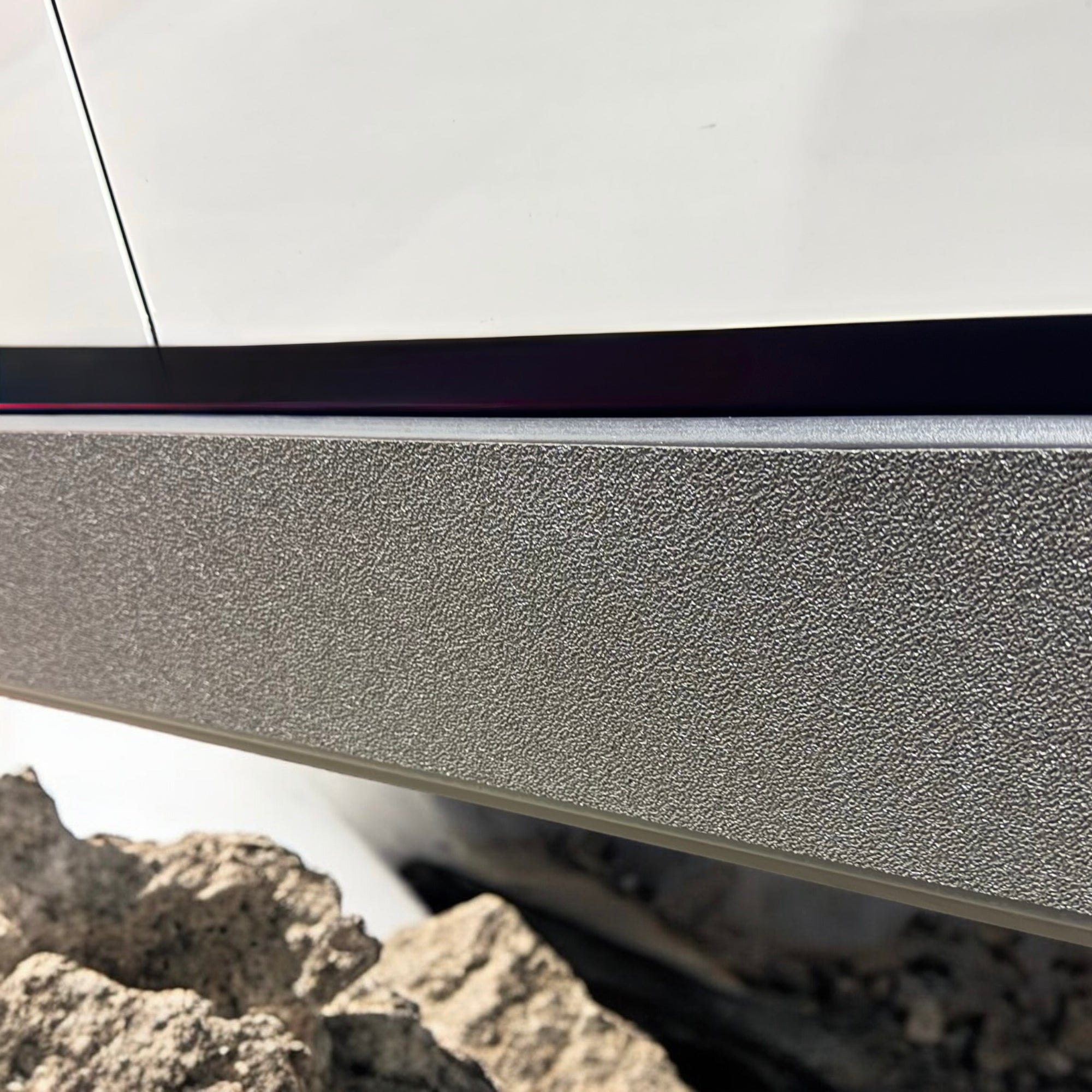 Cybertruck Rocker Panel Kit Textured Vinyl Armor (8 Pieces) Spray-On Bed Liner Look
