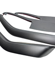2024+ | Model 3 Highland Refreshed "Plain Weave" (Performance Look) Front & Rear Lower Door Armrest Overlays (4 Pieces) - Real Dry Molded Carbon Fiber