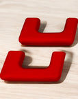 Cybertruck Trailer Hook Protective Cover (1 Pair) - Red Silicone