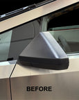 Cybertruck Side View Mirror Caps ABS Plastic (1 Pair) - Hydro Carbon Fiber Coated