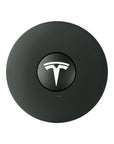2024+ | Model 3 Highland Refreshed 18" Photon Center Wheel Hubs with Vinyl T (Set of 4) - Matte Black