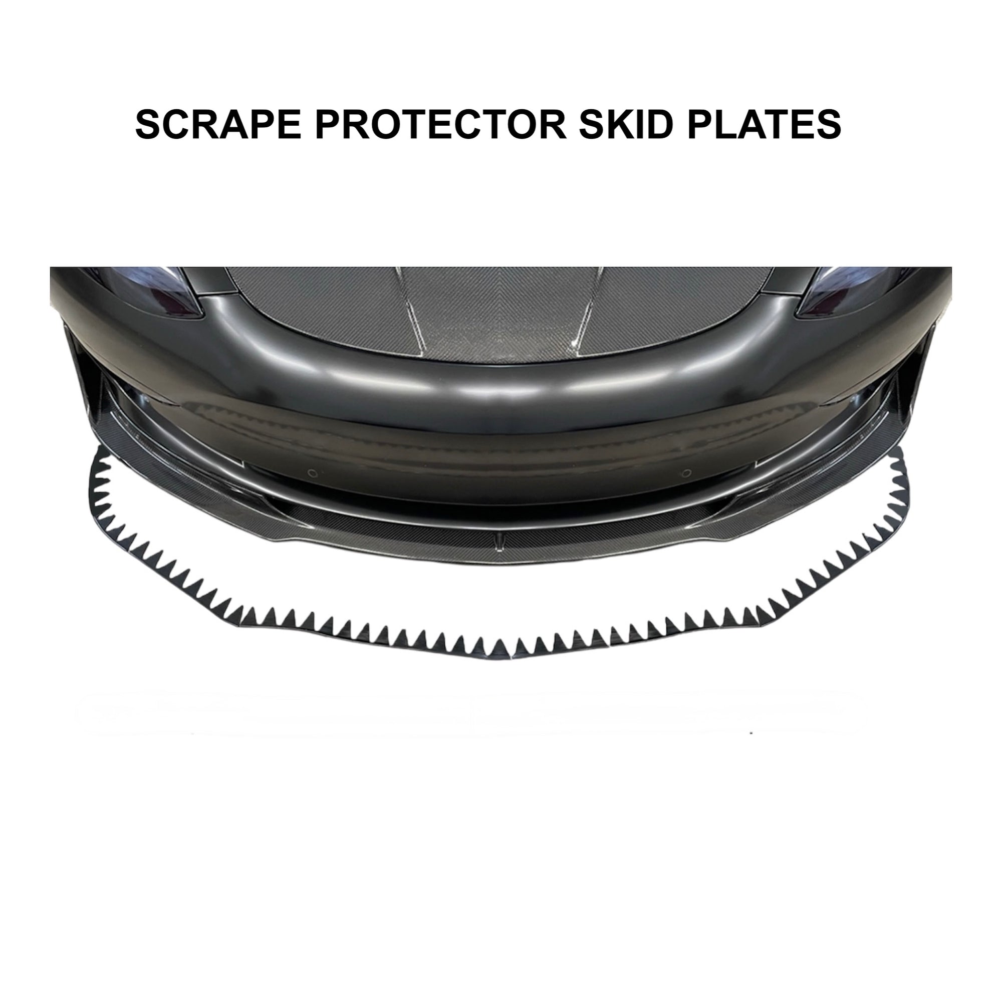 TESLA Under Bumper Scrape Protector Skid Plate Protection