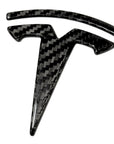 2016-2025 | Model S Front T Logo Overlay - Real Dry Molded Carbon Fiber