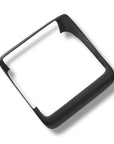2024+ | Model 3 Highland Refreshed "Plain Weave" (Performance Look) Backseat Screen Display Overlay Frame - Real Dry Molded Carbon Fiber