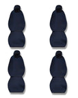 Tesla Waterproof Neoprene Rubber Seat Covers (1 Pair) - Black