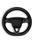 2026+ | Model Y Juniper Refreshed Steering Wheel Upper & Lower Overlays - Real Dry Molded Carbon Fiber