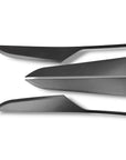 2026+ | Model Y Juniper Refreshed "Plain Weave" Performance Look Door Panel Trim Overlays - Real Dry Molded Carbon Fiber