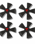 2026+ | Model Y Performance 21’’ Arachnid 2.0 Center Wheel Hubs - Real Molded Carbon Fiber- (Set of 4)