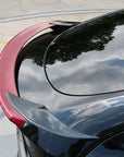 2020 - 2025 | Model Y Rear Spoiler Tail Sport Look - Glossy Black and Red