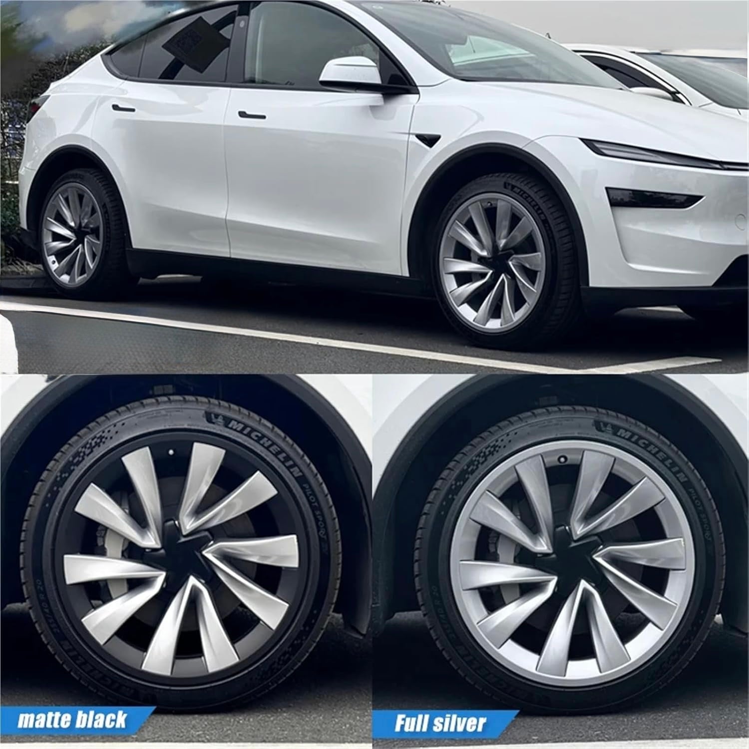 2026+ | Model Y Juniper Refreshed 20" Helix 2.0 Rim Protection Snap On Covers (Set of 4)