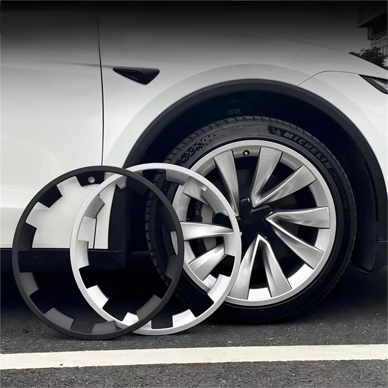 2026+ | Model Y Juniper Refreshed 20" Helix 2.0 Rim Protection Snap On Covers (Set of 4)