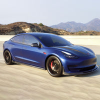 Model 3 Side Skirts Open Back Hollow Version - Real Molded Carbon Fiber