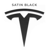 Model 3 Replacement TESLA T Logo Emblems for Hood & Trunk (1 Pair, 4 Pieces)