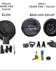 Cybertruck Spare Wheel & Tire Kit with Cover, Strap, Tool Kit & Hydraulic Jack