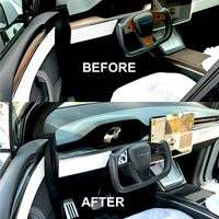 2021+ | Model S & X Interior Upgrade Kit "Go Plaid" (9 & 12 Pieces) - Real Molded Carbon Fiber