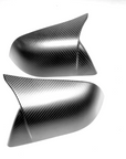 2021+ | Model S GT Style Side View Mirror Overlay Cap Covers (1 Pair) - Real Dry Molded Carbon Fiber
