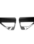2023+ | Model S Charging Port Overlay (1 Pair) - Real Dry Molded Carbon Fiber