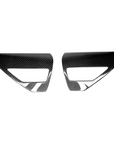 2023+ | Model X Charging Port Overlay (1 Pair) - Real Dry Molded Carbon Fiber