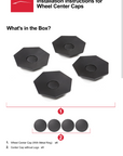 Cybertruck Heptagon Center Wheel Caps & Lug Nut Covers (Set of 4) - Version 1.0