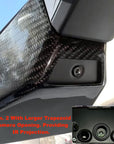Cybertruck Rearview Mirror Delete & Full Overlay Version 2.0 - Real Dry Molded Carbon Fiber