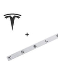 Model Y Replacement TESLA Hood T Logo Emblems & Trunk "TESLA" Letters - Satin & Glossy Black