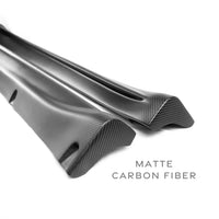 Model Y Colossal Side Skirt Overlays - Real Dry Molded Carbon Fiber