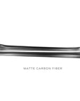2020+ | Model Y Colossal Side Skirt Overlays - Real Dry Molded Carbon Fiber