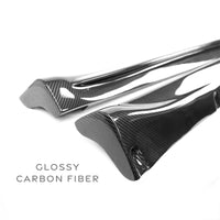 Model Y Colossal Side Skirt Overlays - Real Dry Molded Carbon Fiber