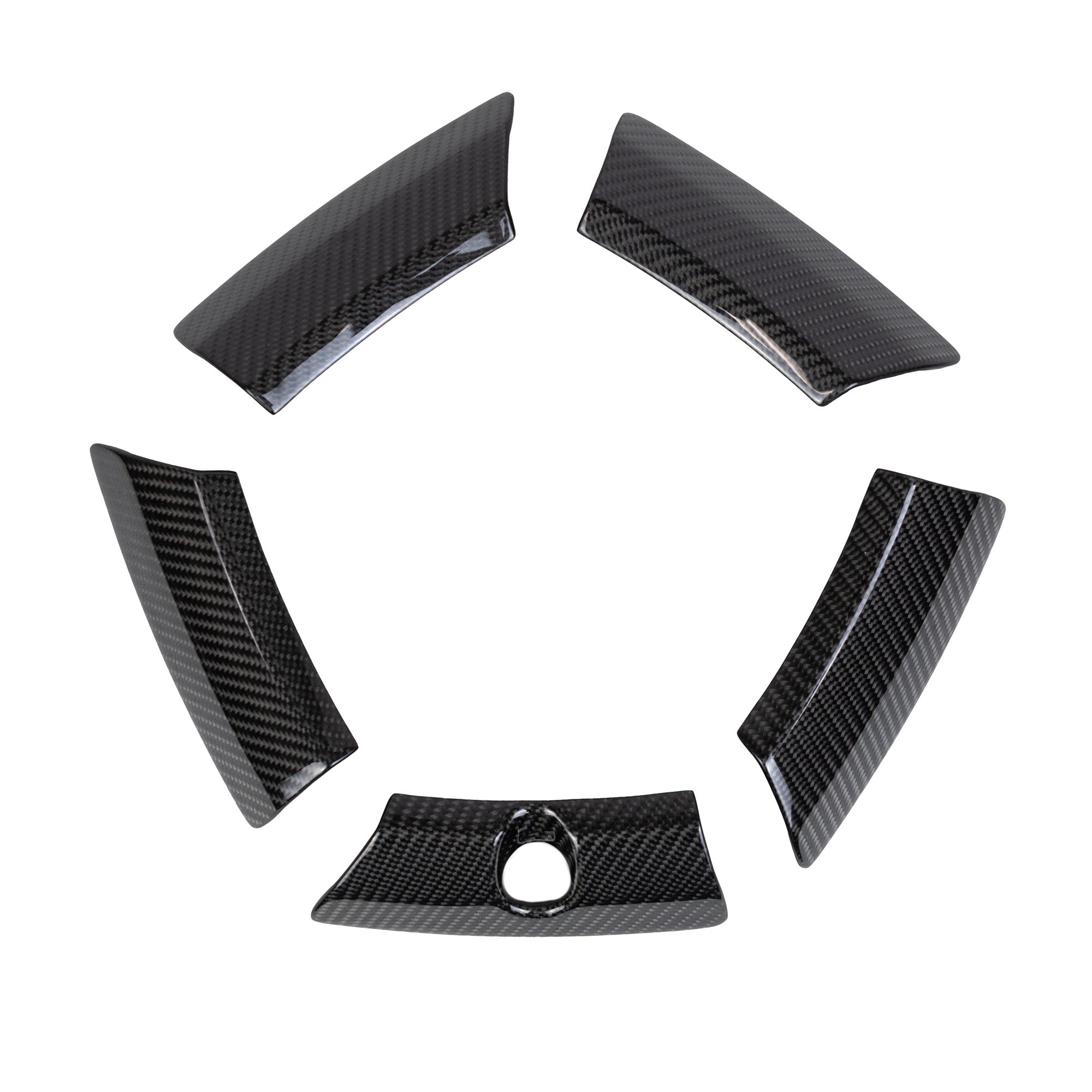 2024+ | Model 3 Performance 20” Warp Wheel Carbon Fiber Outer Rim Spoke Inserts - 20 Piece Kit