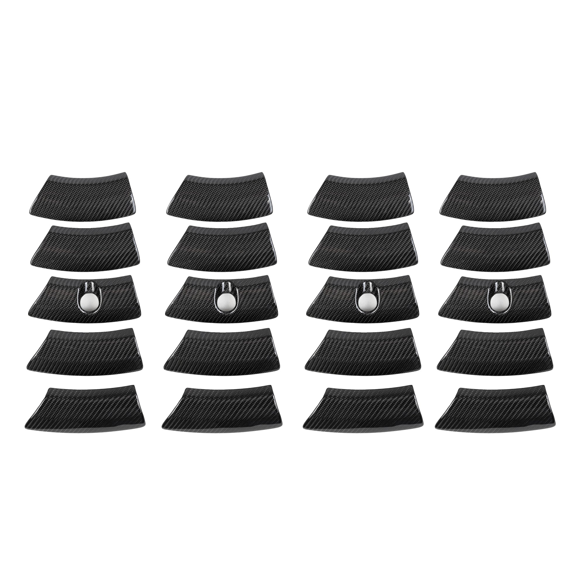 2024+ | Model 3 Performance 20” Warp Wheel Carbon Fiber Outer Rim Spoke Inserts - 20 Piece Kit