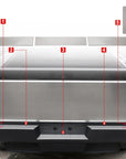 Cybertruck Rear Bumper Guard Step Plates - Glossy Black