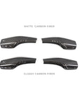 Model 3 & Y Turn Signal Stalk Covers Threaded Style - Real Molded Carbon Fiber (1 Pair)