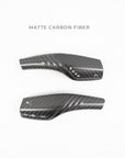 Model 3 & Y Turn Signal Stalk Covers Threaded Style - Real Molded Carbon Fiber (1 Pair)