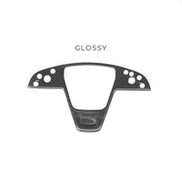 2021 + | Model S & X Steering Wheel Bezel Overlay - Real Molded Carbon Fiber