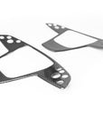 2021-2023 | Model S & X Steering Wheel Bezel Overlay - Real Molded Carbon Fiber