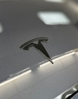 Model 3 Replacement TESLA T Logo Emblems for Hood & Trunk (1 Pair, 4 Pieces)