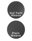 2026+ | Model Y Juniper Refreshed "Plain Weave" (Performance Look) Center Console & Front Cup Holder Overlay 1.0 (4 Piece kit) - Real Dry Molded Carbon Fiber