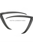 2022+ | Model X Fog Light Canards/Eyelids (1 Pair) - Real Molded Carbon Fiber