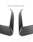 2022+ | Model X Fog Light Canards/Eyelids (1 Pair) - Real Molded Carbon Fiber