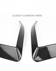 2022+ | Model X Fog Light Canards/Eyelids (1 Pair) - Real Molded Carbon Fiber