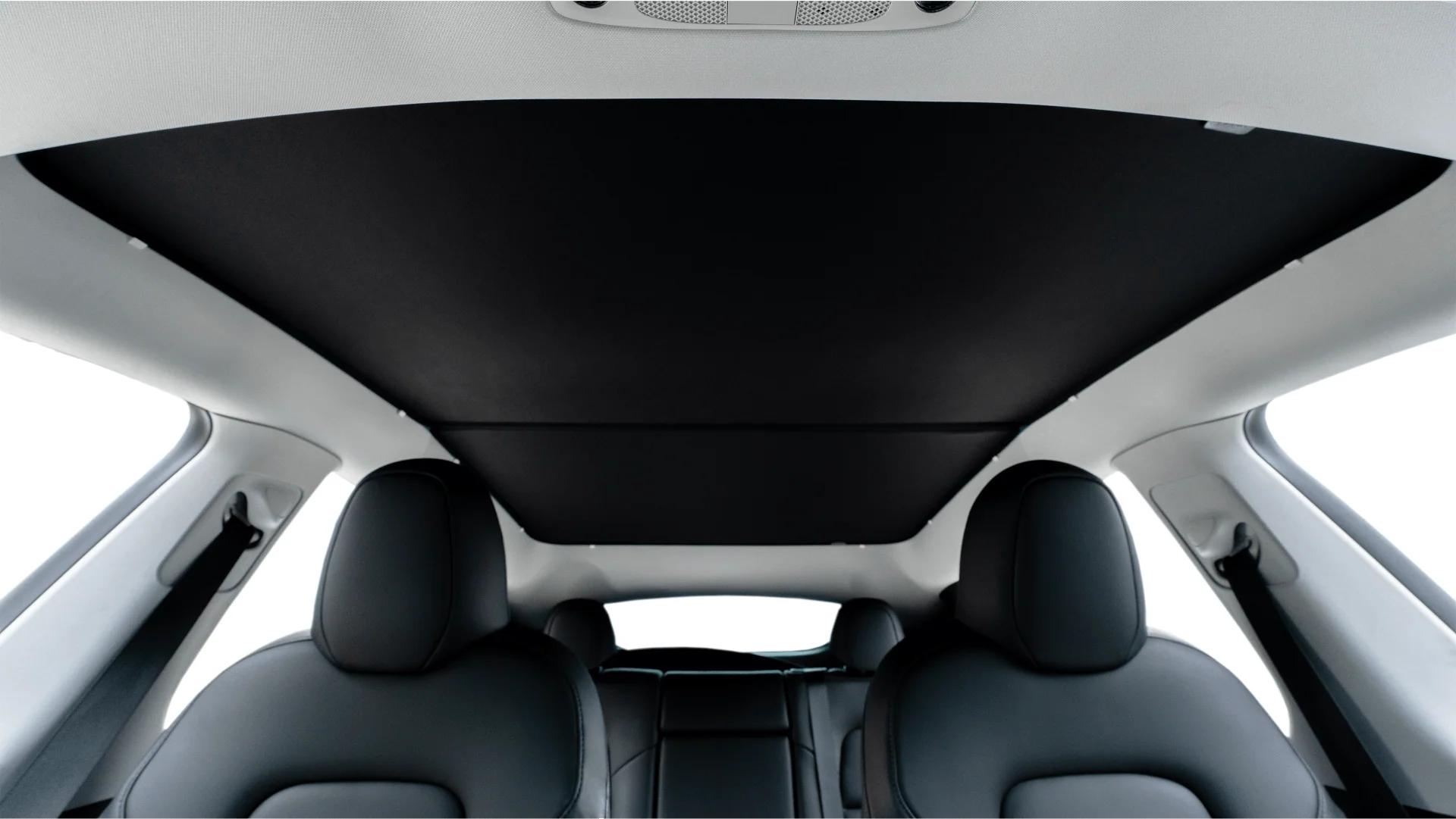 2026+ | Model Y Juniper Refreshed Sunroof Sunshade (2 Pieces) - Black & Beige