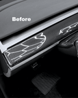 Model 3 & Y* Mid-Upper Dashboard Core Overlay - Real Dry Molded Carbon Fiber