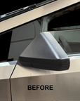 Cybertruck Side View Mirror Caps ABS Plastic (1 Pair) - Hydro Carbon Fiber Coated