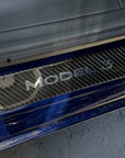 Model 3 Door Sill Covers Front & Rear (1 Pair) - Flexible Urethane Carbon Fiber