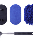 Tesla Windshield Microfiber Dust Cleaning Brush Squeegee Cleaner 3-in-1 (Long Version 2.0) - Blue