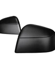 2020-2025 | Model Y Side View Mirror Overlays Cap Covers - Refreshed Juniper Model Y Style (1 Pair) - Real Dry Molded Carbon Fiber