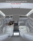2026+ | Model Y Juniper "Plain Weave" (Performance Look) Full Interior Carbon Fiber Kit Bundles (18 Pieces) - Real Dry Molded Carbon Fiber