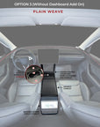 2026+ | Model Y Juniper "Plain Weave" (Performance Look) Full Interior Carbon Fiber Kit Bundles (18 Pieces) - Real Dry Molded Carbon Fiber