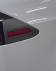 2023+ | Model X Charging Port Overlay (1 Pair) - Real Dry Molded Carbon Fiber